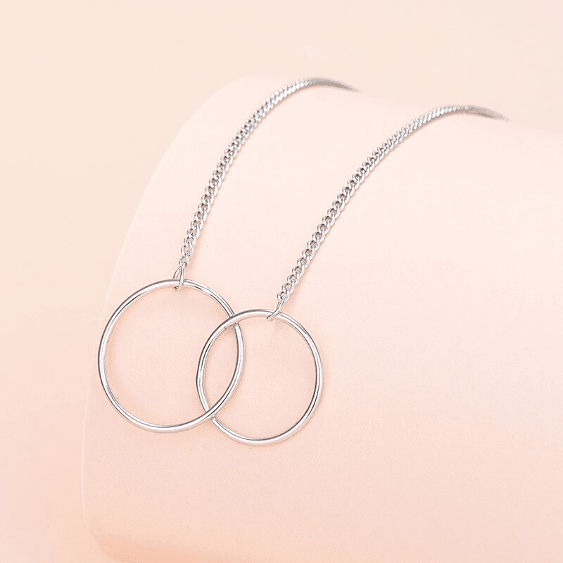 Double Circle Necklace For My Beautiful Crazy Bestie in 2023 | Double Circle Necklace For My Beautiful Crazy Bestie - undefined | Bestie Necklace, Double Circle Necklace For My Beautiful Crazy Bestie, To My Bestie, To My Bestie Friendship Gift Necklace Set, To My Bestie Gift Necklace, To My Bestie Women Necklace | From Hunny Life | hunnylife.com