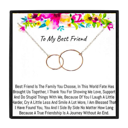 Double Circle Necklace For My Beautiful Crazy Bestie for Christmas 2023 | Double Circle Necklace For My Beautiful Crazy Bestie - undefined | Bestie Necklace, Double Circle Necklace For My Beautiful Crazy Bestie, To My Bestie, To My Bestie Friendship Gift Necklace Set, To My Bestie Gift Necklace, To My Bestie Women Necklace | From Hunny Life | hunnylife.com