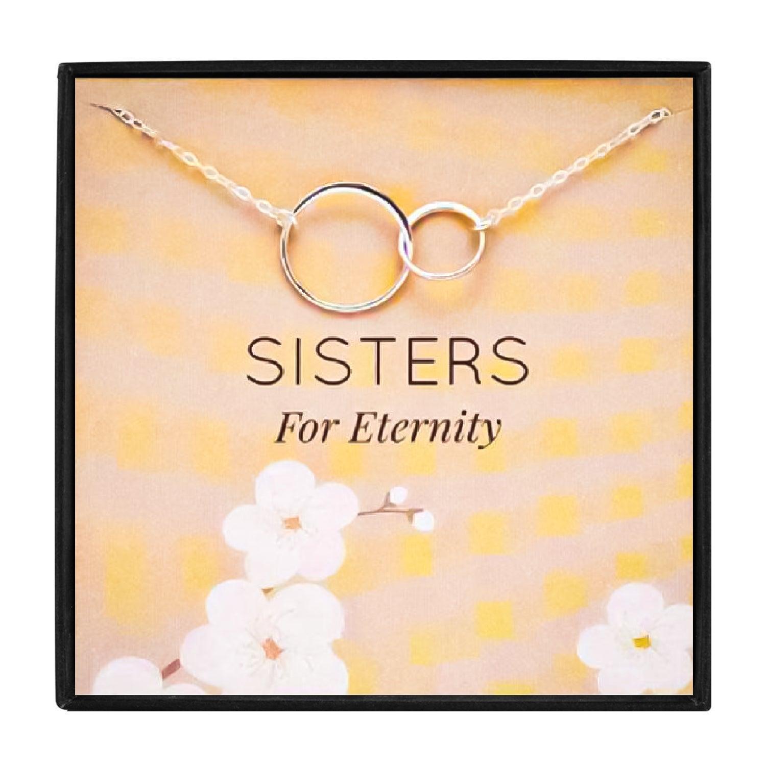 Double Circle Necklaces Gift For Sisters for Christmas 2023 | Double Circle Necklaces Gift For Sisters - undefined | gift for sister, gift ideas, necklace, Necklaces For Sisters, Sisters gift ideas | From Hunny Life | hunnylife.com