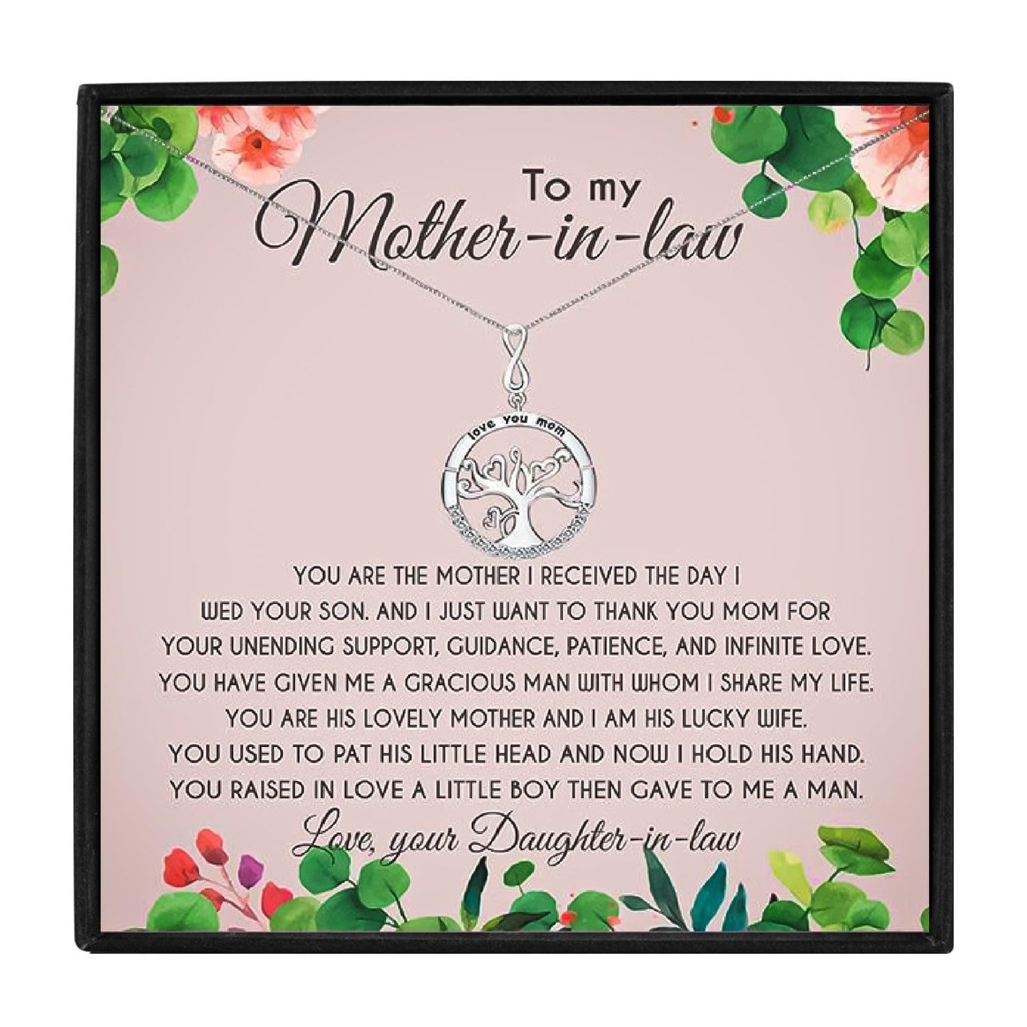 Family Tree Necklace Gift for Mother in Law in 2023 | Family Tree Necklace Gift for Mother in Law - undefined | mom birthday gift, Tree of Life Women Necklace for Mother | From Hunny Life | hunnylife.com