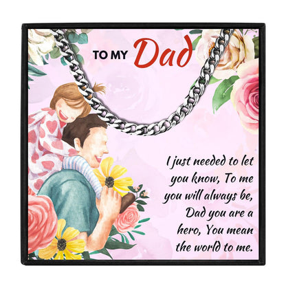 Father Daughter Necklace Gift Set in 2023 | Father Daughter Necklace Gift Set - undefined | dad birthday gift, dad necklace from daughte, dad necklaces, dad pendant, father daughter necklace, father's day necklace | From Hunny Life | hunnylife.com