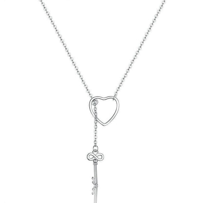 Female heart-shaped sterling silver necklace for Christmas 2023 | Female heart-shaped sterling silver necklace - undefined | gift, gift ideas, heart necklace, necklace, Necklaces, other necklace | From Hunny Life | hunnylife.com
