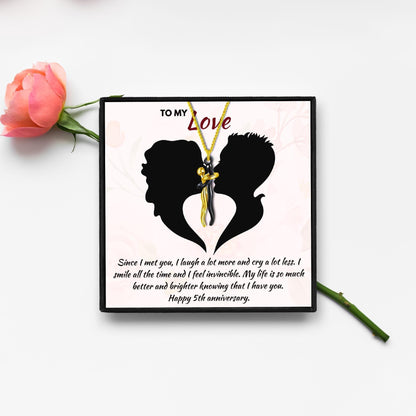 Fifth Anniversary Gifts to Celebrate Your Love in 2023 | Fifth Anniversary Gifts to Celebrate Your Love - undefined | 5th anniversary gift for her, fifth wedding anniversary gift, five year anniversary, five year wedding anniversary gift, Hug Necklace | From Hunny Life | hunnylife.com