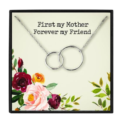 First My Mother, Forever My Friend Necklace Set in 2023 | First My Mother, Forever My Friend Necklace Set - undefined | First My Mother Necklace, mom gift ideas, Mom Necklace | From Hunny Life | hunnylife.com