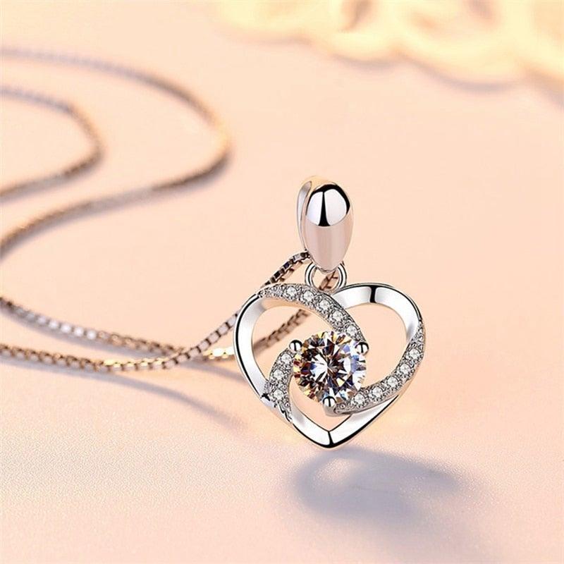 Gift For Girlfriend Necklace Heart Pendant Necklace in 2023 | Gift For Girlfriend Necklace Heart Pendant Necklace - undefined | gift, Gift for Girlfriend, necklace, Necklaces | From Hunny Life | hunnylife.com