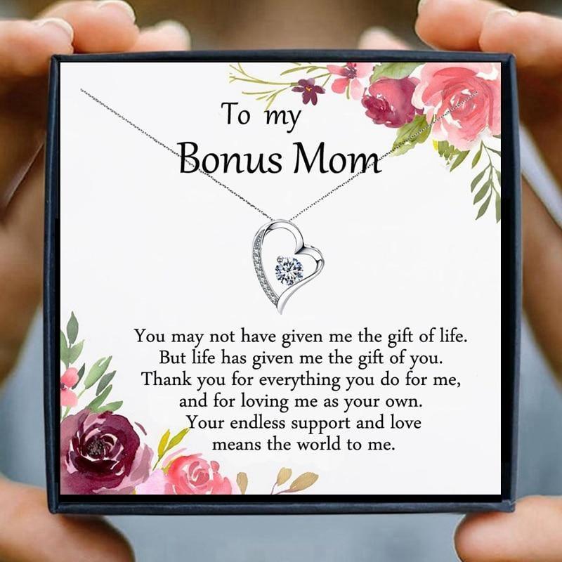 Gifts for Bonus Mom Necklace in 2023 | Gifts for Bonus Mom Necklace - undefined | Bonus Mom Necklace, Bonus Mom Necklace Family Gifts, Bonus Mom Necklace Gift, Gifts for Bonus Mom, Gifts for Bonus Mom Necklace | From Hunny Life | hunnylife.com