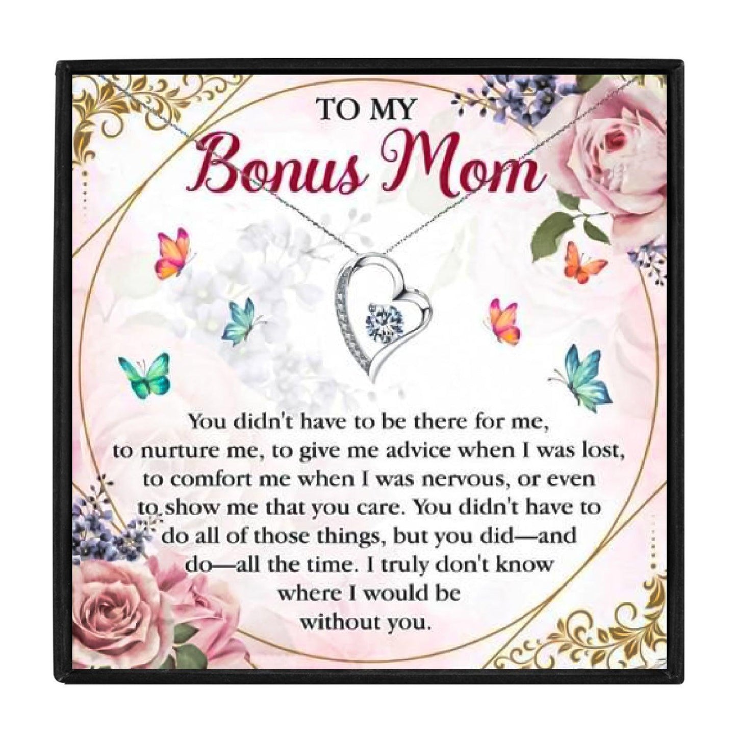 Gifts for Bonus Mom Necklace for Christmas 2023 | Gifts for Bonus Mom Necklace - undefined | Bonus Mom Necklace, Bonus Mom Necklace Family Gifts, Bonus Mom Necklace Gift, Gifts for Bonus Mom, Gifts for Bonus Mom Necklace | From Hunny Life | hunnylife.com