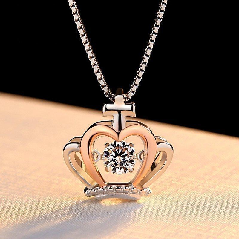 Girlfriend Necklace Queen Pendant Necklaces in 2023 | Girlfriend Necklace Queen Pendant Necklaces - undefined | Gift for Girlfriend, Girlfriend Gifts, girlfriend necklace | From Hunny Life | hunnylife.com