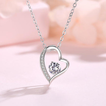 Girlfriend Necklaces Girly Heart Pendant Crystal Necklace in 2023 | Girlfriend Necklaces Girly Heart Pendant Crystal Necklace - undefined | Gift for Girlfriend, girlfriend necklace, to my girlfriend | From Hunny Life | hunnylife.com