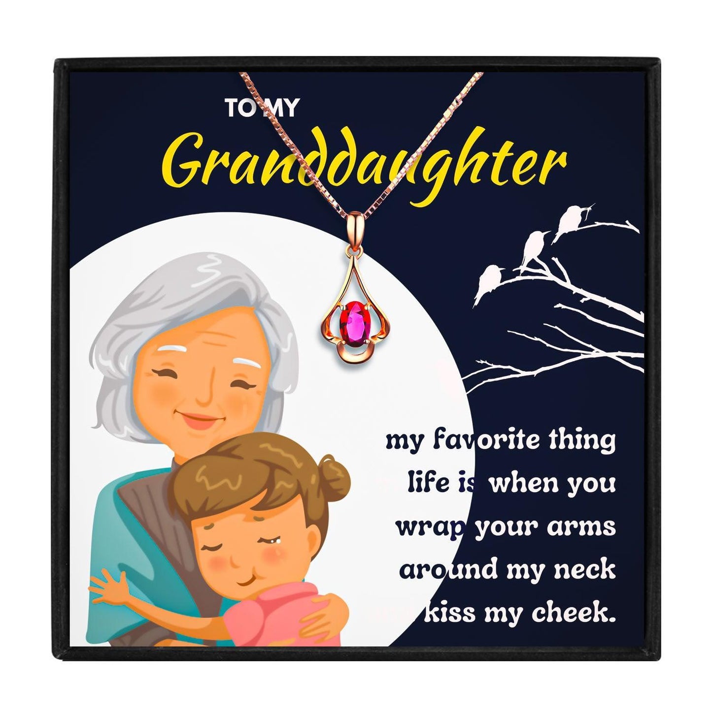 Granddaughter Necklace Gift Set From Grandma in 2023 | Granddaughter Necklace Gift Set From Grandma - undefined | granddaughter gift, granddaughter gifts from nana, Granddaughter Necklace, great granddaughter gifts, jewelry for granddaughter from grandmother | From Hunny Life | hunnylife.com