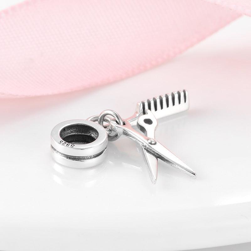 Hair Dryer Scissors Comb Charm Bracelet Beads for Christmas 2023 | Hair Dryer Scissors Comb Charm Bracelet Beads - undefined | Charm Bracelet Beads for Bracelets, Cute Charm, Hair Dryer Scissors Charm Beads, S925 Silver Charms & Pendants | From Hunny Life | hunnylife.com