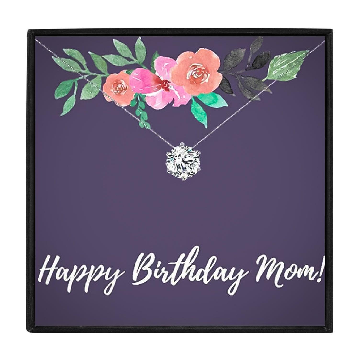 Happy Birthday Gift Necklace To My Mom in 2023 | Happy Birthday Gift Necklace To My Mom - undefined | Gift Necklace, Mother's Birthday, Mother's Birthday Gift Necklace, Necklaces | From Hunny Life | hunnylife.com