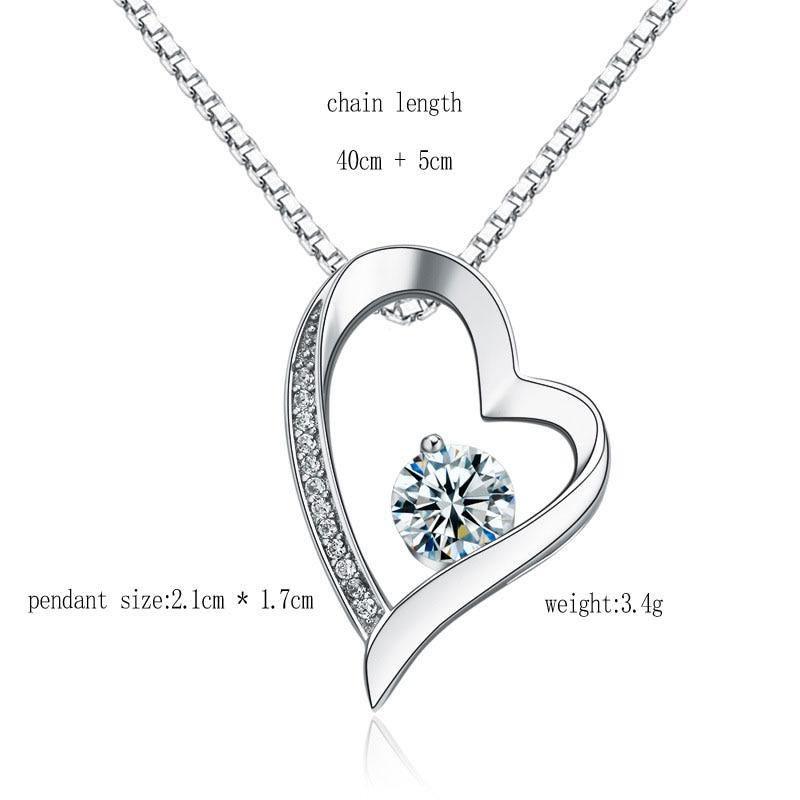 Heart crystal Pendant Chain Necklace gift for My Daughter in 2023 | Heart crystal Pendant Chain Necklace gift for My Daughter - undefined | Daughter Necklace, gift ideas, gift to My Daughter, necklace gift, Necklace gift to My Daughter | From Hunny Life | hunnylife.com