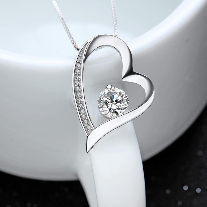 Heart crystal Pendant Chain Necklace gift for My Daughter for Christmas 2023 | Heart crystal Pendant Chain Necklace gift for My Daughter - undefined | Daughter Necklace, gift ideas, gift to My Daughter, necklace gift, Necklace gift to My Daughter | From Hunny Life | hunnylife.com