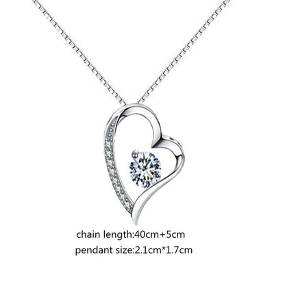 Heart Pendant Crystal Necklace to my bestie in 2023 | Heart Pendant Crystal Necklace to my bestie - undefined | Heart Pendant Crystal Necklace to my bestie | From Hunny Life | hunnylife.com
