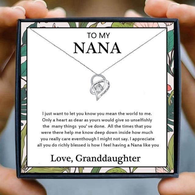 Heart Pendant Necklace for Grandma for Christmas 2023 | Heart Pendant Necklace for Grandma - undefined | Heart Pendant Necklace for Grandma, Necklace for Grandma | From Hunny Life | hunnylife.com