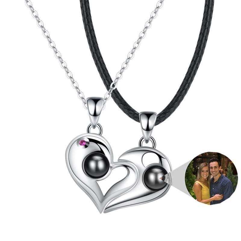 Heart-shaped Photo Projection Couple necklaces in 2023 | Heart-shaped Photo Projection Couple necklaces - undefined | Family Gift Necklace, Family Gifts, Gifts, Gifts for Bonus Mom, Gifts for Daughter, Gifts for Sister, Girlfriend Gifts, Heart-shaped Photo Projection Couple necklaces, other necklace | From Hunny Life | hunnylife.com