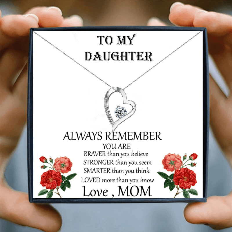 Hollow Heart Pendant Necklaces To My Daughter in 2023 | Hollow Heart Pendant Necklaces To My Daughter - undefined | daughter gift, Daughter Necklace, daughter necklaces, To My Daughter | From Hunny Life | hunnylife.com