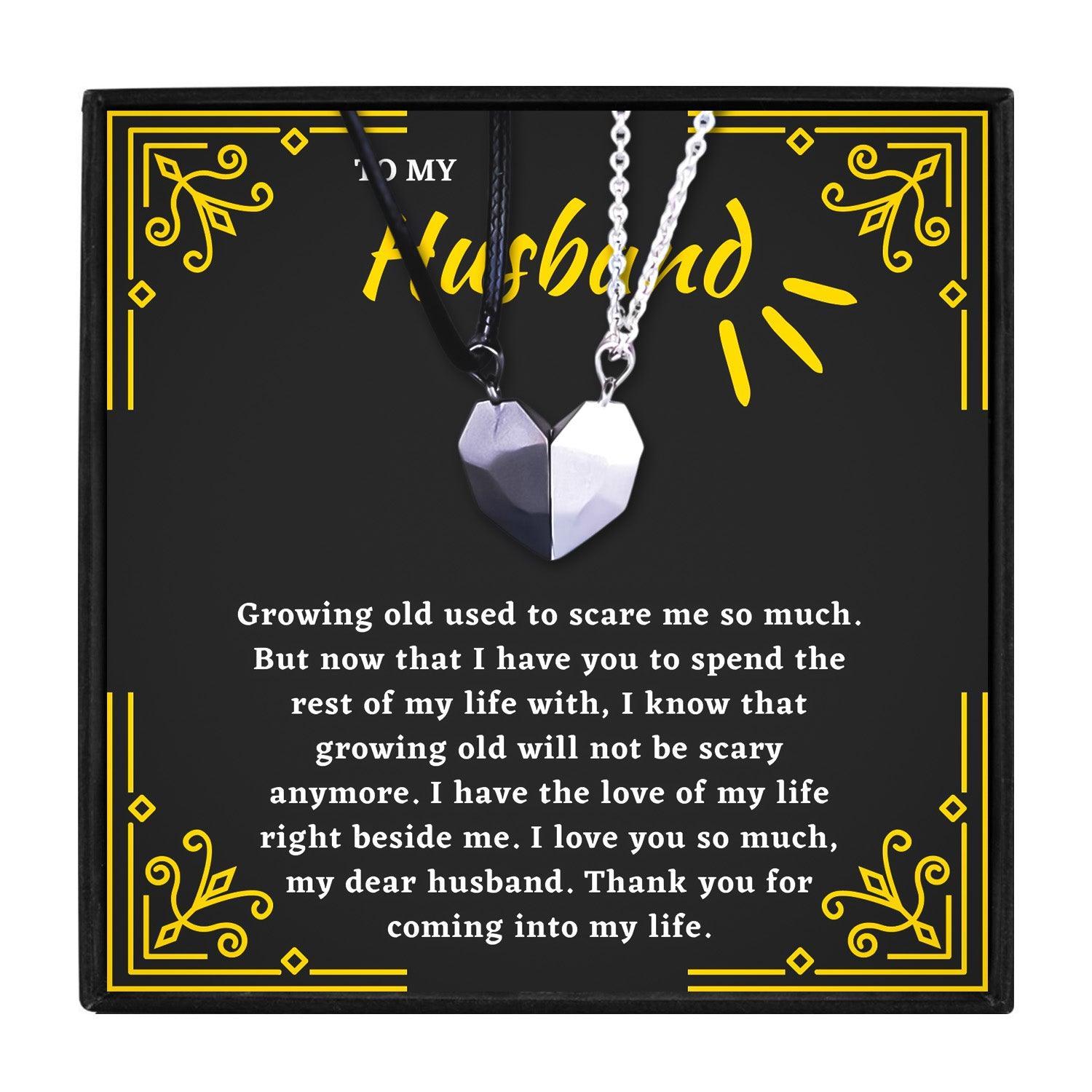 I Love My Husband Couple Necklace Gift Set From Wife in 2023 | I Love My Husband Couple Necklace Gift Set From Wife - undefined | birthday gift for hubby, birthday ideas for husband, husband gift ideas, Matching Relationship Necklaces for Husband, My Husband Necklace | From Hunny Life | hunnylife.com