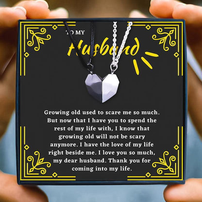 I Love My Husband Couple Necklace Gift Set From Wife in 2023 | I Love My Husband Couple Necklace Gift Set From Wife - undefined | birthday gift for hubby, birthday ideas for husband, husband gift ideas, Matching Relationship Necklaces for Husband, My Husband Necklace | From Hunny Life | hunnylife.com
