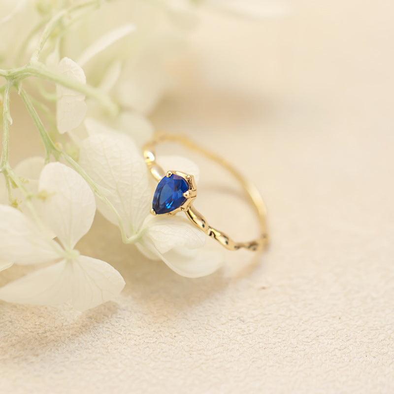 Japanese Light Jewelry Akado Sapphire Ring for Christmas 2023 | Japanese Light Jewelry Akado Sapphire Ring - undefined | cute earring, cute ring, rings, Sapphire Ring | From Hunny Life | hunnylife.com