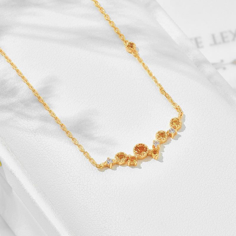 Japanese Natural Topaz Necklace in 2023 | Japanese Natural Topaz Necklace - undefined | Gift Necklace, necklace, Sunflower Necklaces, Topaz Necklace | From Hunny Life | hunnylife.com