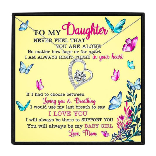 Jewelry Sets to My Beautiful Daughter Necklace for Christmas 2023 | Jewelry Sets to My Beautiful Daughter Necklace - undefined | gift, Gift Necklace, necklace, To My Daughter, To my daughter necklace, To my daughter necklace from mom | From Hunny Life | hunnylife.com
