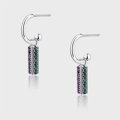 Long 925 Sterling Silver Rainbow Colorful Lovely Earrings for Christmas 2023 | Long 925 Sterling Silver Rainbow Colorful Lovely Earrings - undefined | Long 925 Sterling Silver Rainbow Earrings, Rainbow Colorful Lovely Earrings | From Hunny Life | hunnylife.com