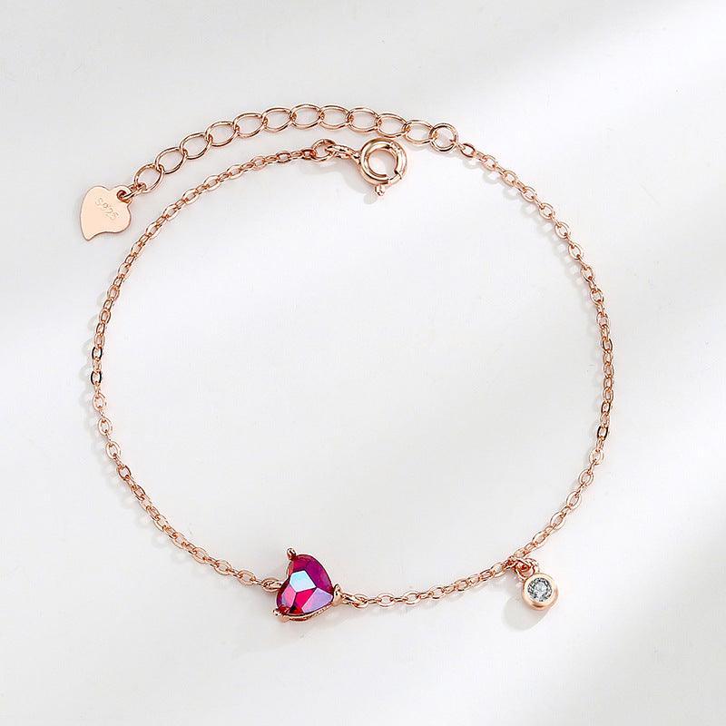 Love Rose Gold Red Bracelet for Christmas 2023 | Love Rose Gold Red Bracelet - undefined | Bracelets gift ideas, cute charm bracelets | From Hunny Life | hunnylife.com