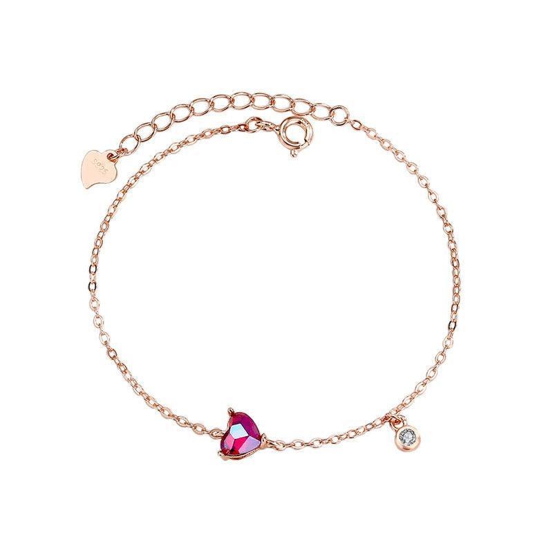 Love Rose Gold Red Bracelet for Christmas 2023 | Love Rose Gold Red Bracelet - undefined | Bracelets gift ideas, cute charm bracelets | From Hunny Life | hunnylife.com