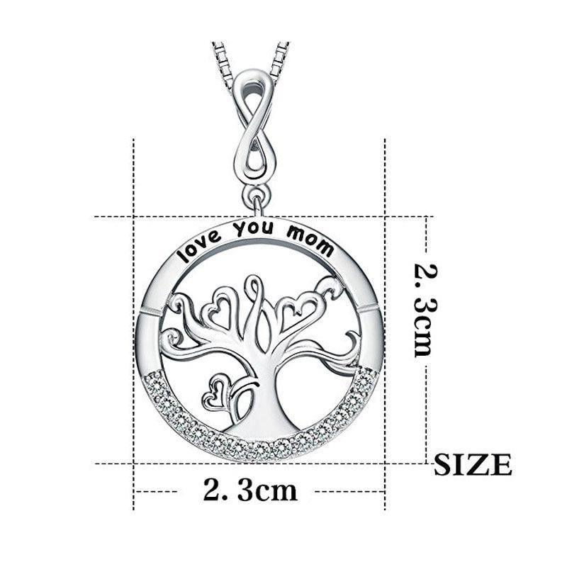 Love You Mom Tree Pendant Necklace From Daughter for Christmas 2023 | Love You Mom Tree Pendant Necklace From Daughter - undefined | Love You Mom Tree Pendant Necklace, Mom Gift Necklace, Mom Necklace Gift | From Hunny Life | hunnylife.com