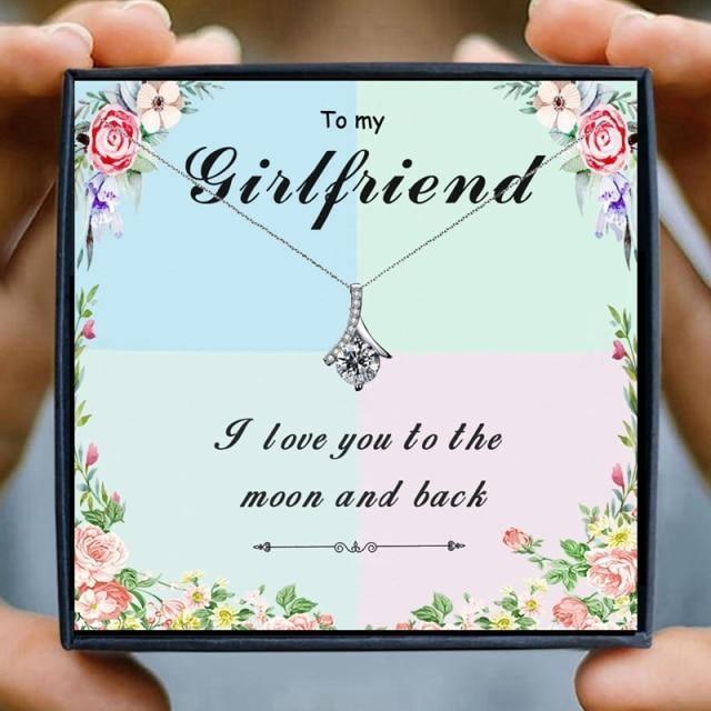 Lovers Gift Girlfriend Necklaces in 2023 | Lovers Gift Girlfriend Necklaces - undefined | Crystal Chain Necklaces for Girlfriend, Future Wife Necklace, Gift for Girlfriend, Girlfriend Gifts | From Hunny Life | hunnylife.com