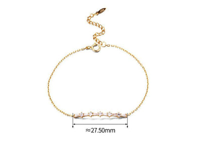 Luxurious And Cool Sterling Silver Gold-plated Bracelet for Christmas 2023 | Luxurious And Cool Sterling Silver Gold-plated Bracelet - undefined | Bracelets gift ideas, cute charm bracelets | From Hunny Life | hunnylife.com
