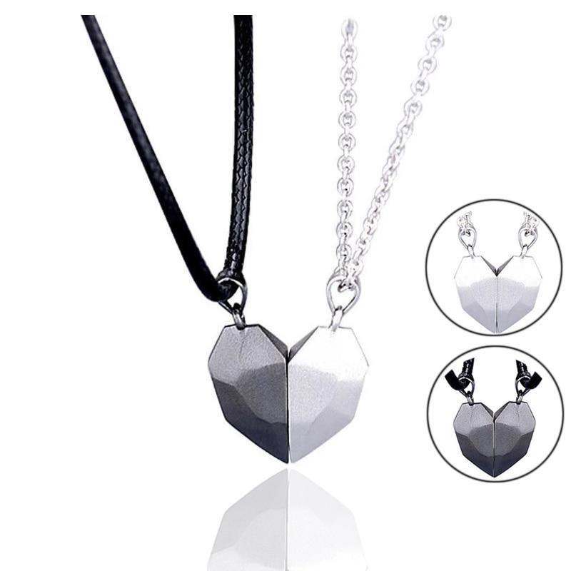 Magnetic heart Couple Necklace for Christmas 2023 | Magnetic heart Couple Necklace - undefined | Couple Necklace, Magnetic Couple Necklace, necklace | From Hunny Life | hunnylife.com