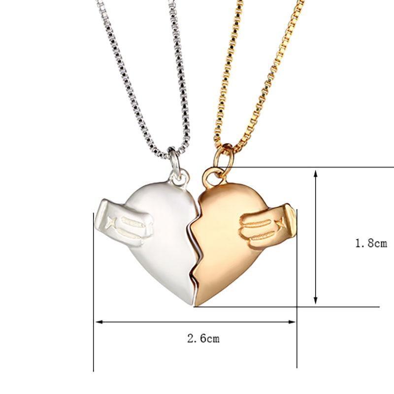 Magnetic heart Couple Necklace in 2023 | Magnetic heart Couple Necklace - undefined | Couple Necklace, Magnetic Couple Necklace, necklace | From Hunny Life | hunnylife.com