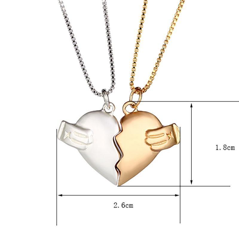 Magnetic heart Couple Necklace for Christmas 2023 | Magnetic heart Couple Necklace - undefined | Couple Necklace, Magnetic Couple Necklace, necklace | From Hunny Life | hunnylife.com