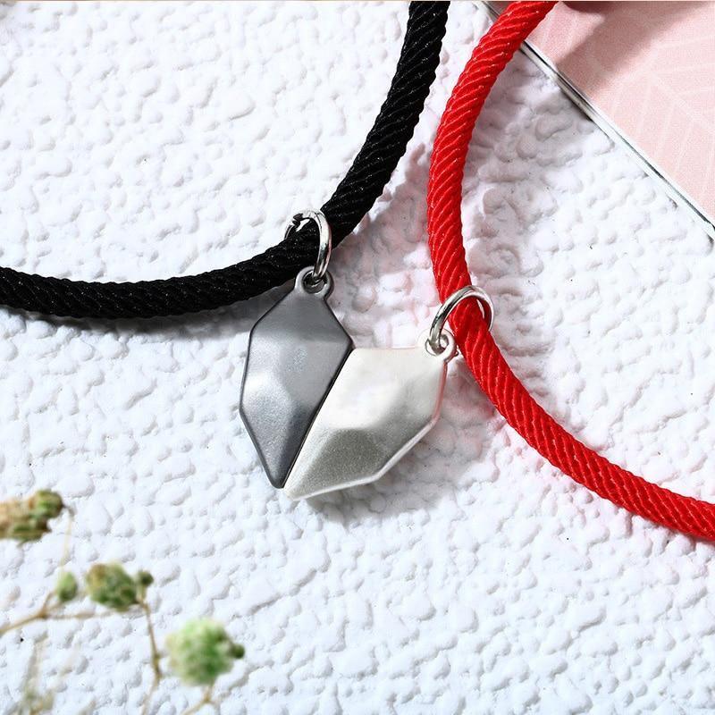 Magnetic heart Couple Necklace for Christmas 2023 | Magnetic heart Couple Necklace - undefined | Couple Necklace, Magnetic Couple Necklace, necklace | From Hunny Life | hunnylife.com