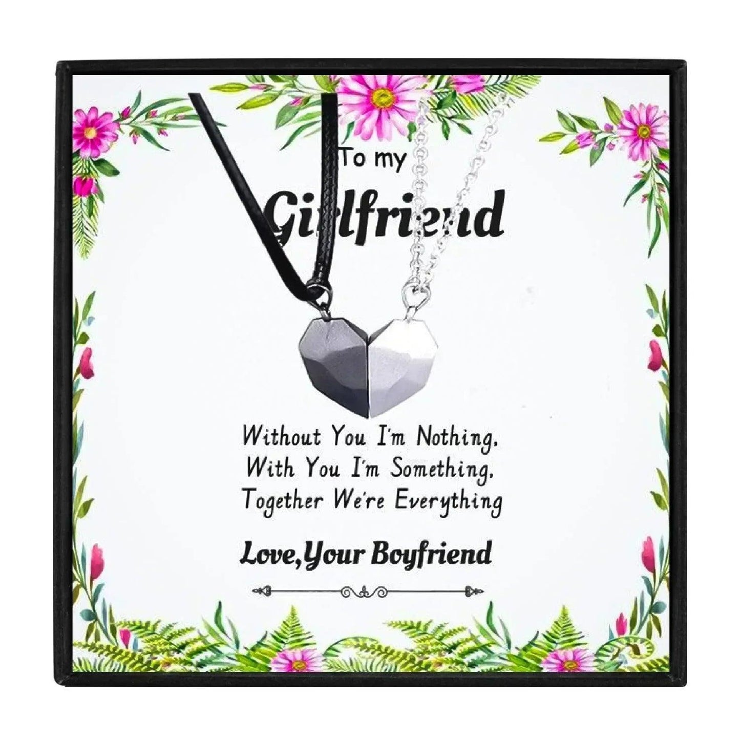 Matching Relationship Necklaces For My Girlfriend for Christmas 2023 | Matching Relationship Necklaces For My Girlfriend - undefined | gift, gift ideas, Magnetic Couple Necklace, necklace, Necklaces, other necklace | From Hunny Life | hunnylife.com