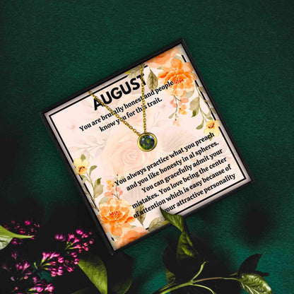 Meaningful August Birthstone Necklace Gift Set in 2023 | Meaningful August Birthstone Necklace Gift Set - undefined | august birthstone, august birthstone color, august birthstone meaning, august birthstone necklace | From Hunny Life | hunnylife.com