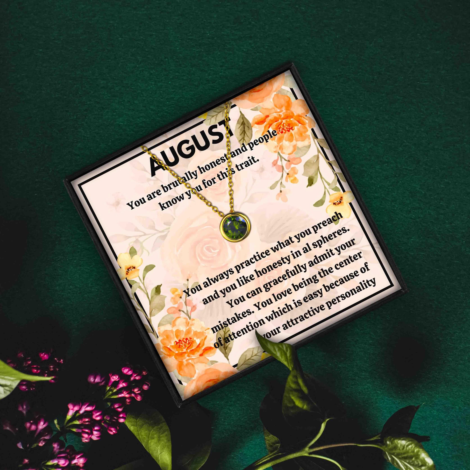 Meaningful August Birthstone Necklace Gift Set for Christmas 2023 | Meaningful August Birthstone Necklace Gift Set - undefined | august birthstone, august birthstone color, august birthstone meaning, august birthstone necklace | From Hunny Life | hunnylife.com