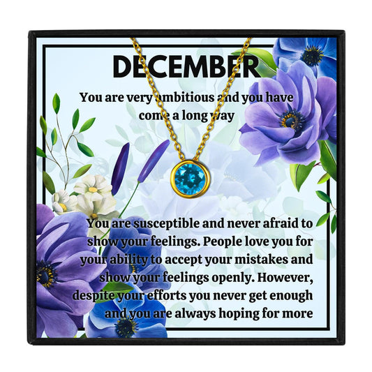 Meaningful December Birthstone Necklace Gift Set for Christmas 2023 | Meaningful December Birthstone Necklace Gift Set - undefined | december birthstone color, december birthstone jewelry, december birthstone meaning, december birthstone necklace, turquoise birthstone necklace | From Hunny Life | hunnylife.com