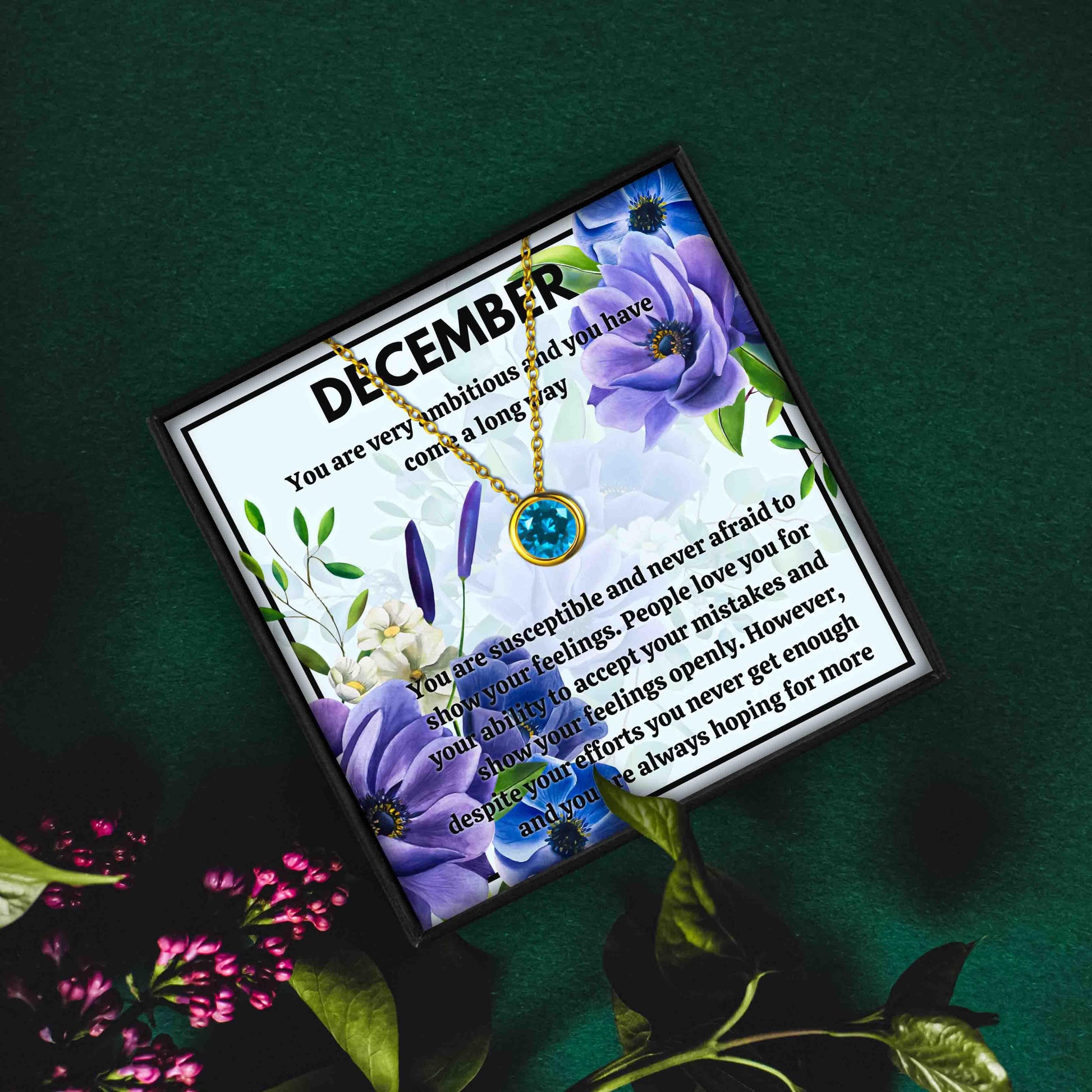 Meaningful December Birthstone Necklace Gift Set in 2023 | Meaningful December Birthstone Necklace Gift Set - undefined | december birthstone color, december birthstone jewelry, december birthstone meaning, december birthstone necklace, turquoise birthstone necklace | From Hunny Life | hunnylife.com