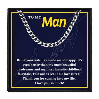 Meaningful Gift Necklace For Husband From Wife for Christmas 2023 | Meaningful Gift Necklace For Husband From Wife - undefined | husband gift ideas, My Husband Necklace, my man gift | From Hunny Life | hunnylife.com