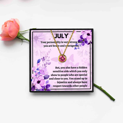 Meaningful July Birthstone Necklace Gift Set for Christmas 2023 | Meaningful July Birthstone Necklace Gift Set - undefined | july birthstone, july birthstone color, july birthstone necklace, ruby birthstone necklace | From Hunny Life | hunnylife.com