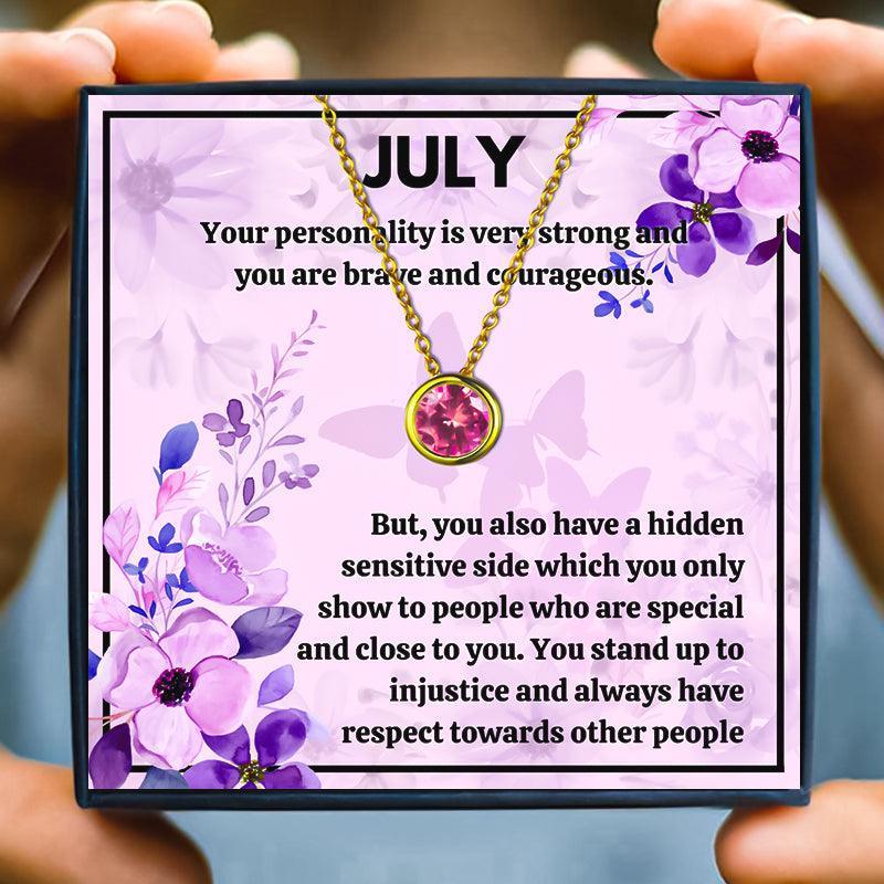 Meaningful July Birthstone Necklace Gift Set for Christmas 2023 | Meaningful July Birthstone Necklace Gift Set - undefined | july birthstone, july birthstone color, july birthstone necklace, ruby birthstone necklace | From Hunny Life | hunnylife.com