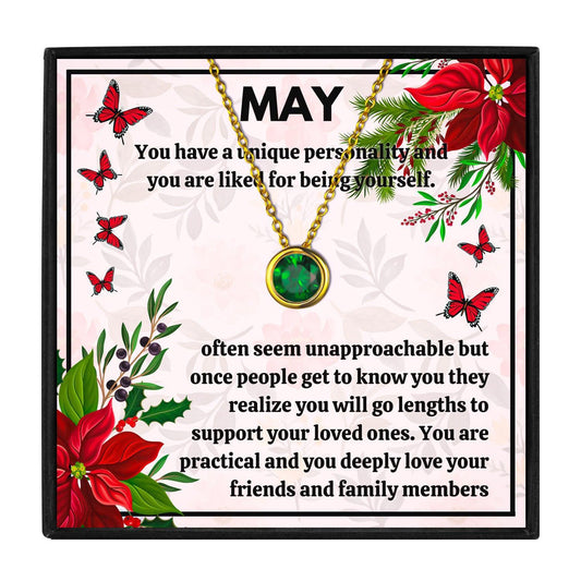 Meaningful May Birthstone Necklace Gift Set in 2023 | Meaningful May Birthstone Necklace Gift Set - undefined | emerald birth month, may birthstone, may birthstone jewelry, may birthstone necklace, may stone birthstone | From Hunny Life | hunnylife.com