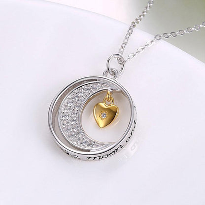 Meaningful Mother Necklace Gift Set From Daughter for Christmas 2023 | Meaningful Mother Necklace Gift Set From Daughter - undefined | gift, Moon Necklace, mothers day, necklace | From Hunny Life | hunnylife.com