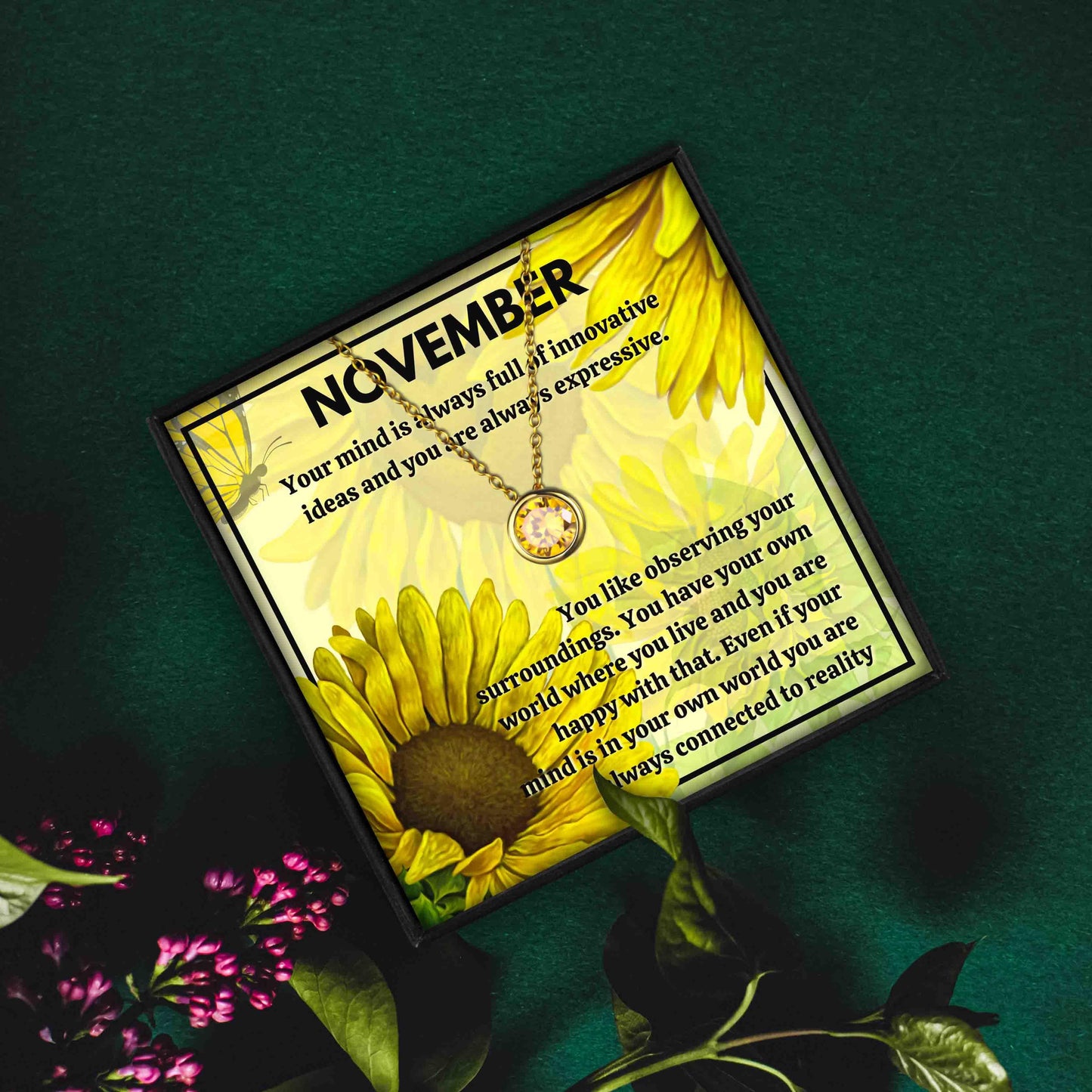 Meaningful November Birthstone Necklace Gift Set in 2023 | Meaningful November Birthstone Necklace Gift Set - undefined | november birthstone, november birthstone color, november birthstone jewelry, november birthstone meaning, november birthstone necklace | From Hunny Life | hunnylife.com