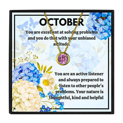Meaningful October Birthstone Necklace Gift Set in 2023 | Meaningful October Birthstone Necklace Gift Set - undefined | october birthstone, october birthstone meaning, october birthstone necklace, opal birthstone necklace | From Hunny Life | hunnylife.com
