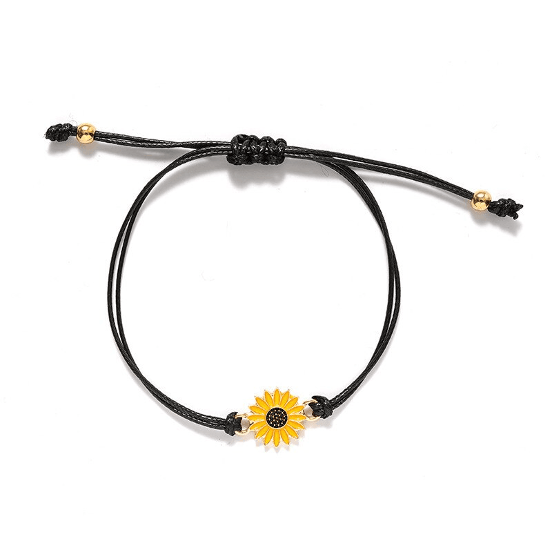 Meaningful Sunflower Friendship Bracelets for 2 in 2023 | Meaningful Sunflower Friendship Bracelets for 2 - undefined | best friend bracelets, best friend bracelets for 2, bff bracelets, Friendship Bracelet, Friendship Sunflower Bracelet, matching bracelets for friends | From Hunny Life | hunnylife.com